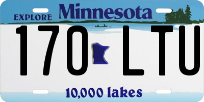 MN license plate 170LTU