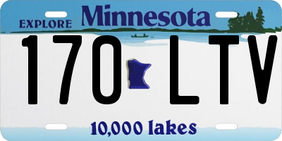 MN license plate 170LTV