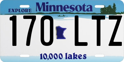 MN license plate 170LTZ