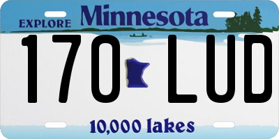 MN license plate 170LUD