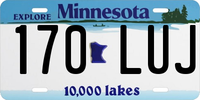 MN license plate 170LUJ