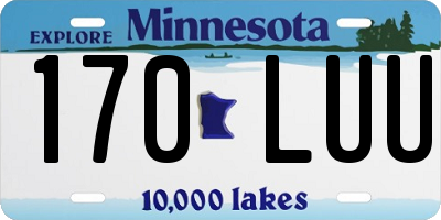 MN license plate 170LUU