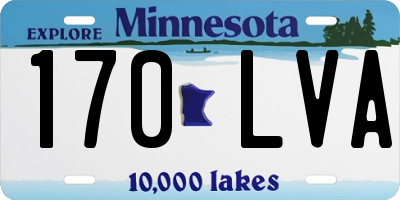 MN license plate 170LVA