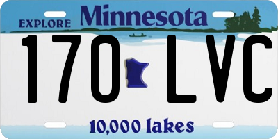 MN license plate 170LVC