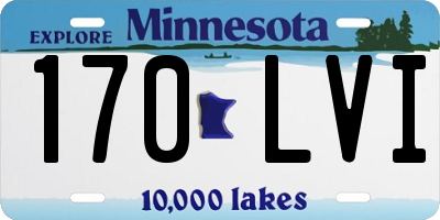 MN license plate 170LVI
