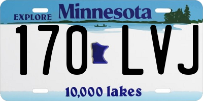 MN license plate 170LVJ
