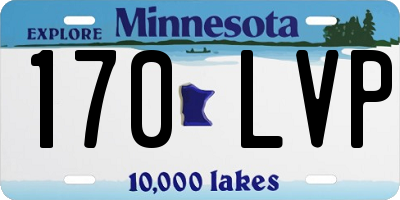 MN license plate 170LVP