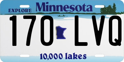 MN license plate 170LVQ