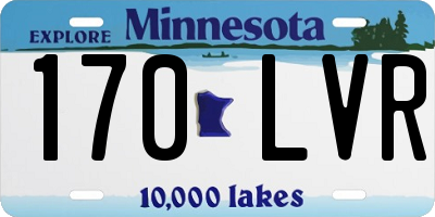 MN license plate 170LVR