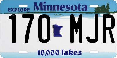 MN license plate 170MJR