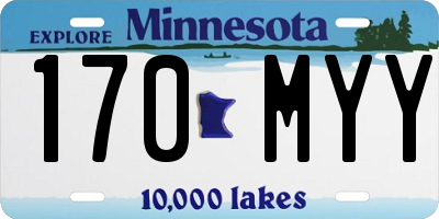 MN license plate 170MYY