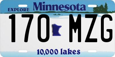 MN license plate 170MZG