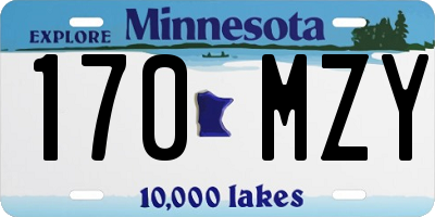 MN license plate 170MZY