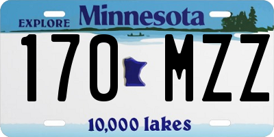 MN license plate 170MZZ
