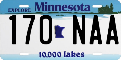 MN license plate 170NAA