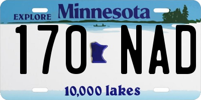 MN license plate 170NAD