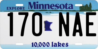 MN license plate 170NAE