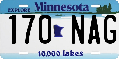 MN license plate 170NAG
