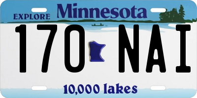 MN license plate 170NAI