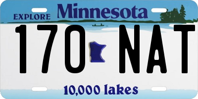 MN license plate 170NAT