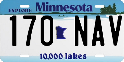 MN license plate 170NAV