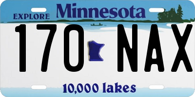 MN license plate 170NAX