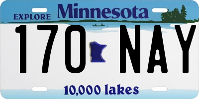 MN license plate 170NAY