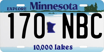 MN license plate 170NBC