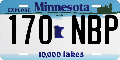 MN license plate 170NBP