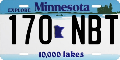MN license plate 170NBT