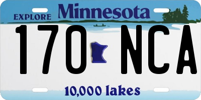 MN license plate 170NCA