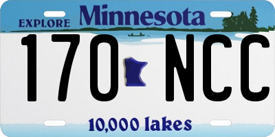 MN license plate 170NCC