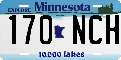MN license plate 170NCH