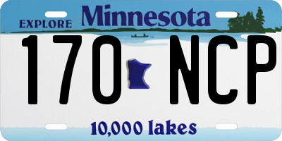 MN license plate 170NCP