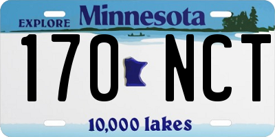 MN license plate 170NCT