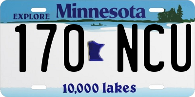 MN license plate 170NCU