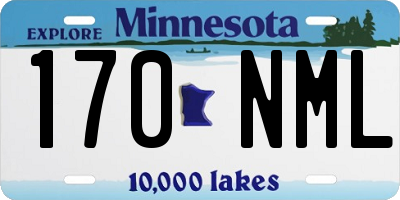 MN license plate 170NML