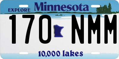 MN license plate 170NMM