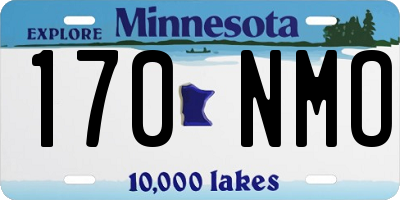 MN license plate 170NMO