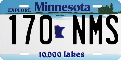 MN license plate 170NMS