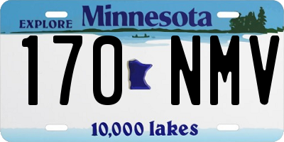 MN license plate 170NMV