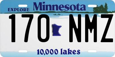 MN license plate 170NMZ