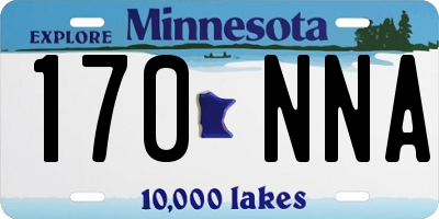 MN license plate 170NNA