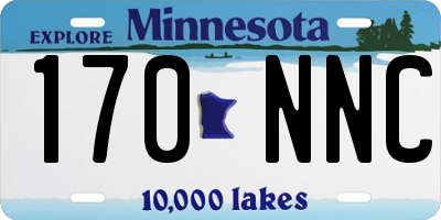 MN license plate 170NNC
