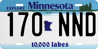 MN license plate 170NND
