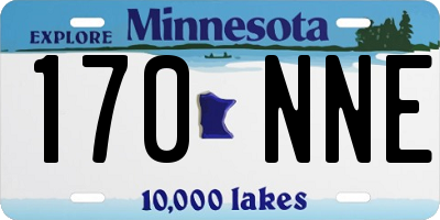 MN license plate 170NNE