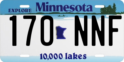 MN license plate 170NNF