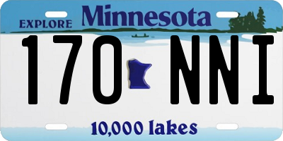 MN license plate 170NNI