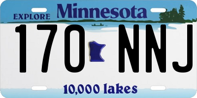 MN license plate 170NNJ