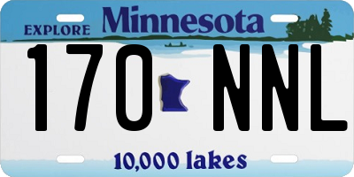 MN license plate 170NNL